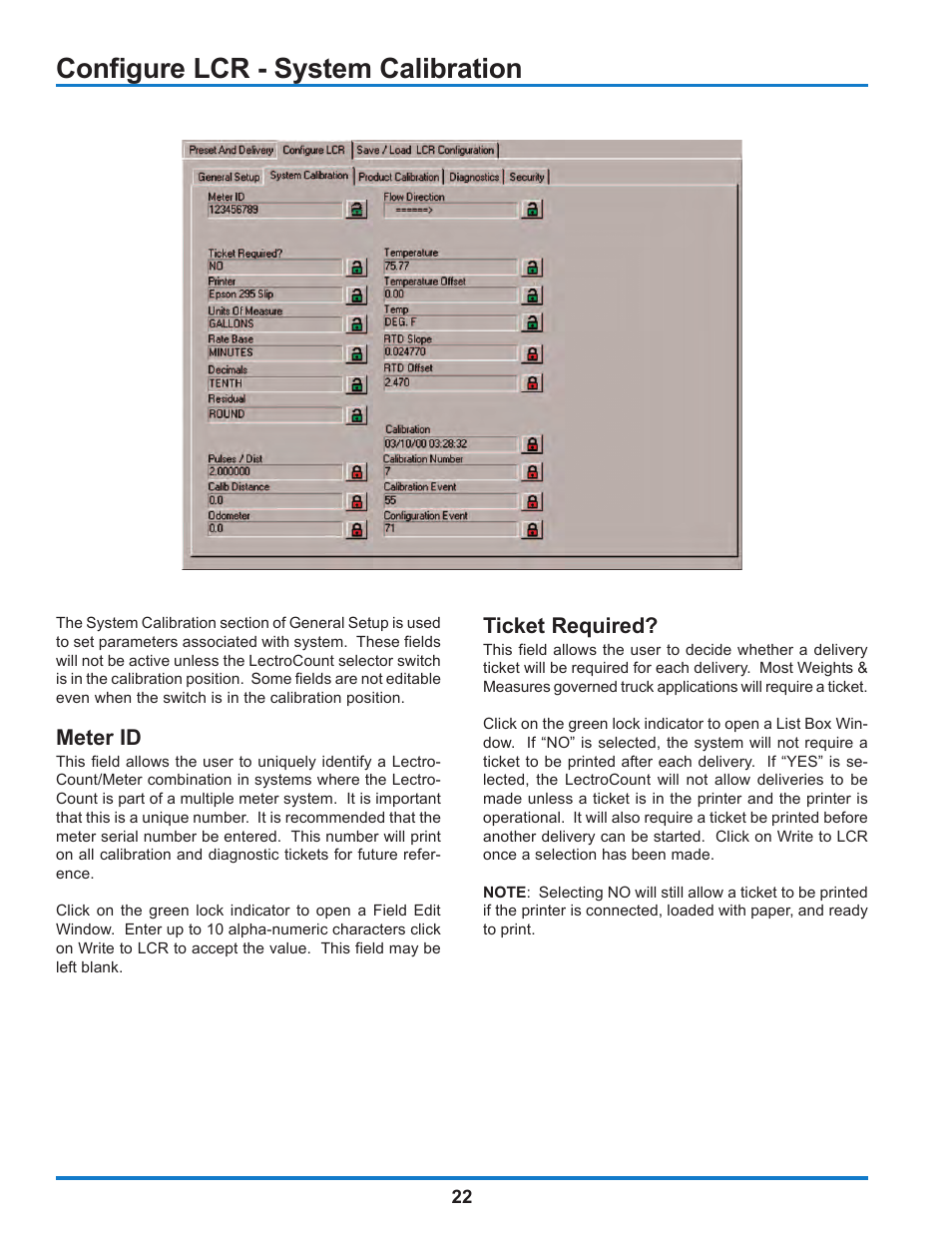 Configure lcr - system calibration | Liquid Controls WinHost Operation User Manual | Page 22 / 44