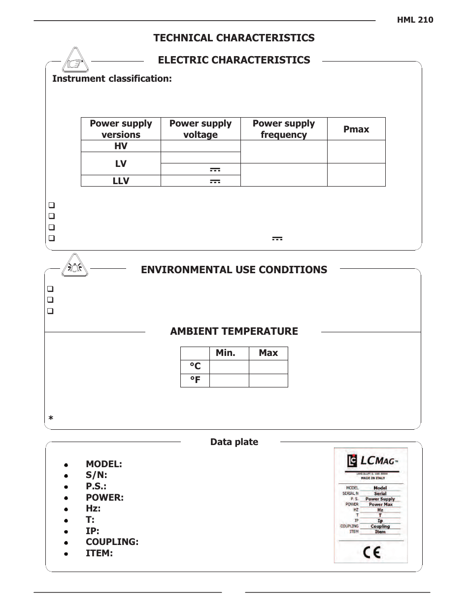 Liquid Controls HML210 IOM - LCMag User Manual | Page 5 / 44