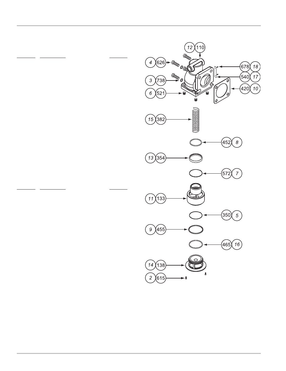 Illustrated parts breakdown | Liquid Controls Air Actuated & Differential Check Valves K-7, K-15, & K-30 User Manual | Page 10 / 12