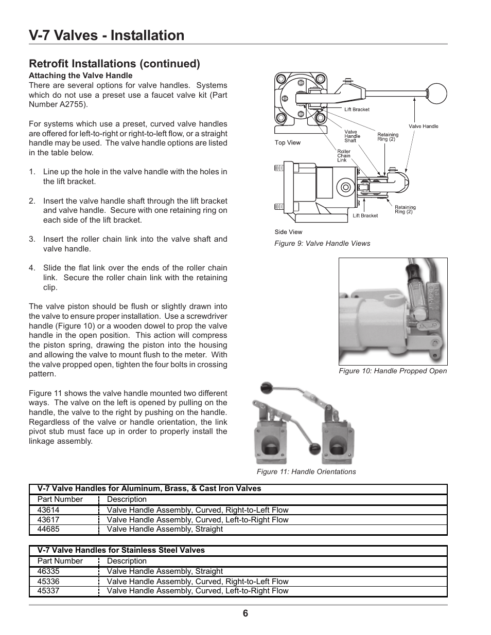 V-7 valves - installation, Retrofit installations (continued) | Liquid Controls V-7 Valves User Manual | Page 6 / 16