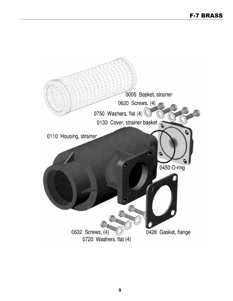 Liquid Controls Strainers F-7, FA-7, F-15, F-30 & Steel Series User Manual | Page 9 / 16