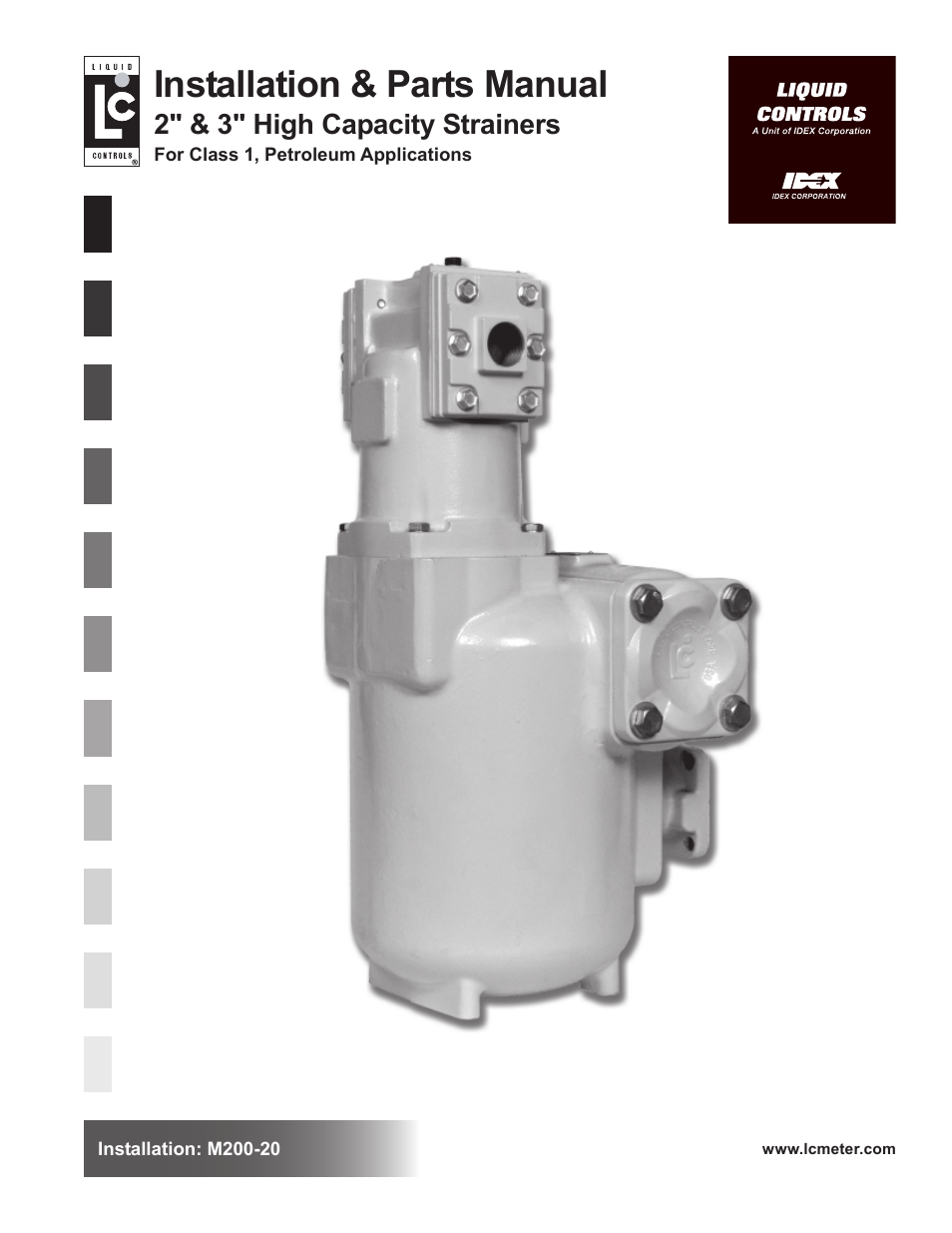 Liquid Controls 2 & 3 HiCap Strainers User Manual | 12 pages