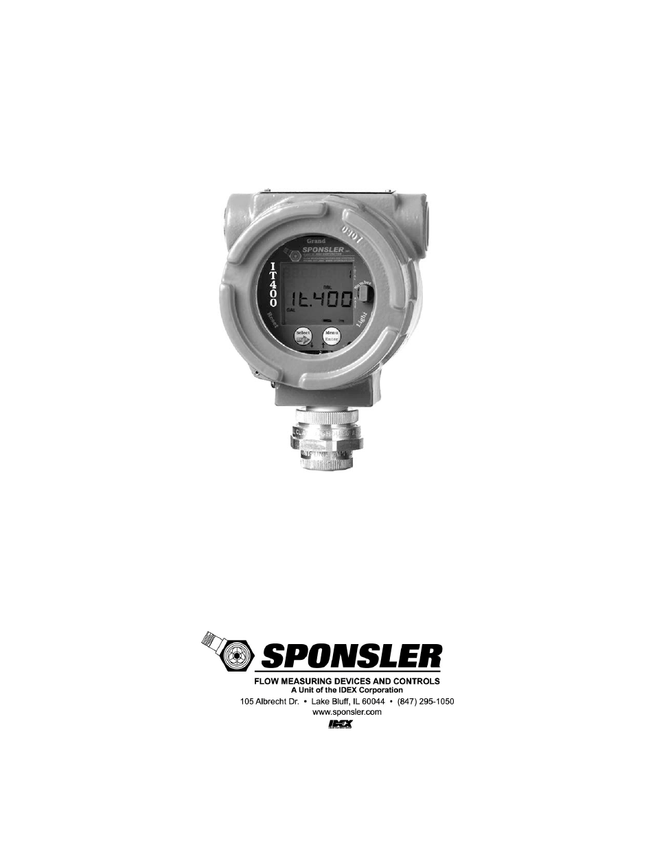 Liquid Controls Sponsler IT400 Electronic Register User Manual | 40 pages