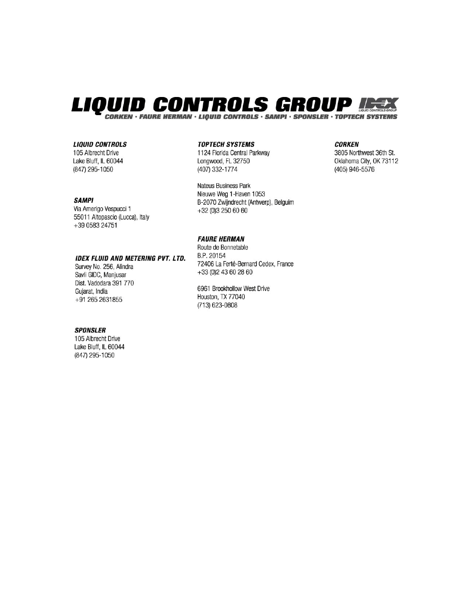 Liquid Controls Sponsler IT400 Electronic Register User Manual | Page 40 / 40