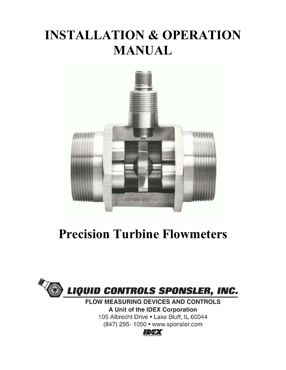 Liquid Controls Precision Turbine Flowmeters User Manual | 16 pages