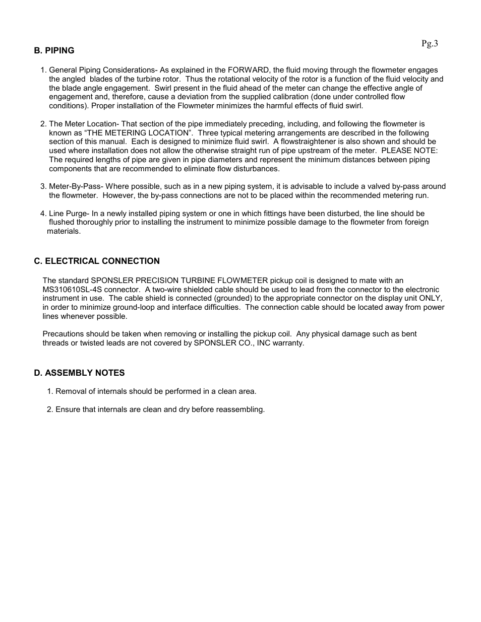 Liquid Controls Precision Turbine Flowmeters User Manual | Page 5 / 16