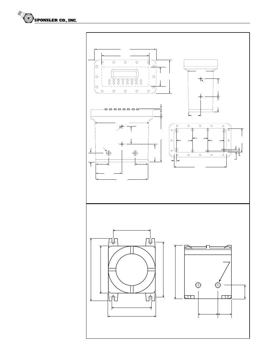 Explosion proof mount (mounting option e) | Liquid Controls SP4000 User Manual | Page 15 / 122