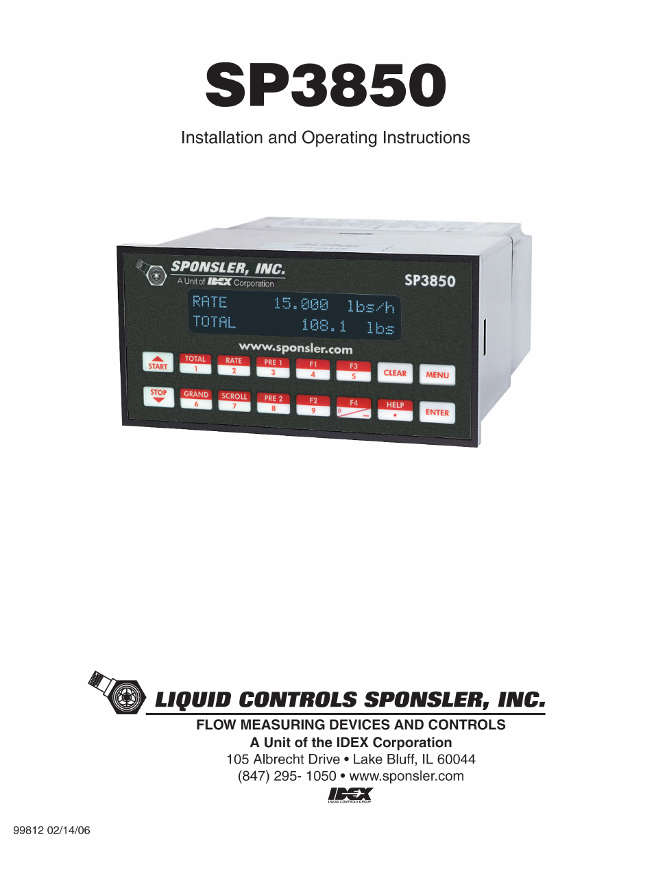 Liquid Controls SP3850 User Manual | 77 pages