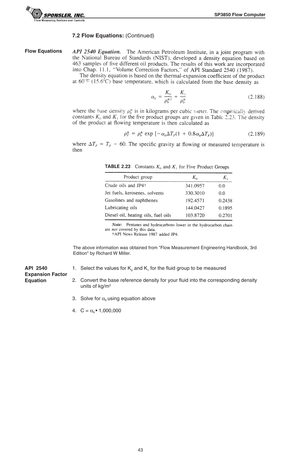 Liquid Controls SP3850 User Manual | Page 47 / 77