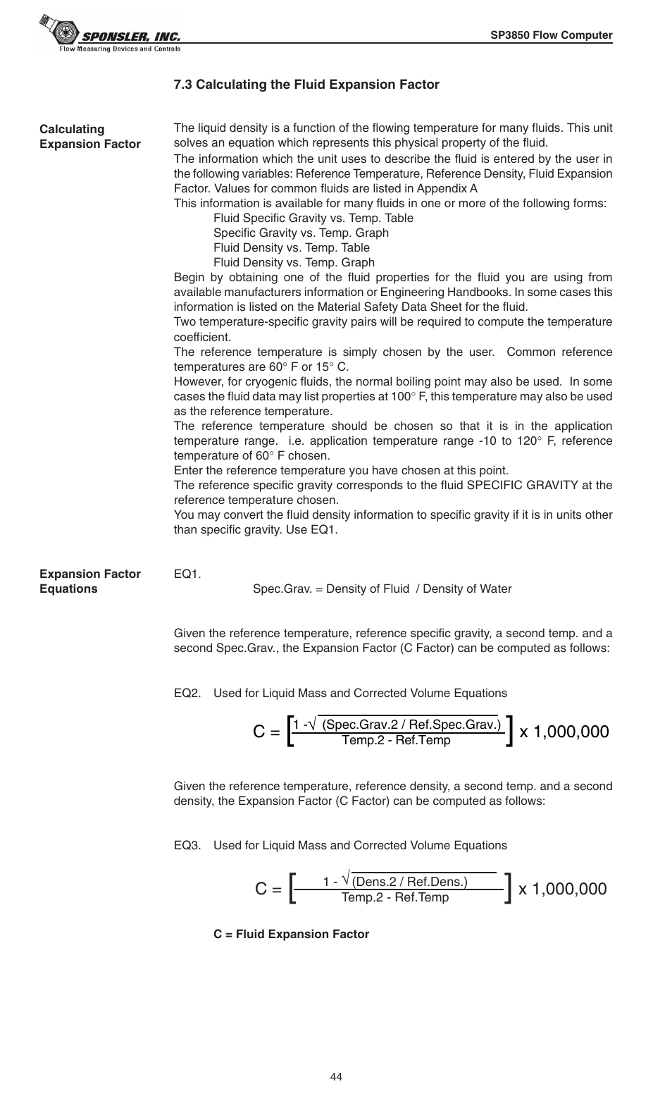 Liquid Controls SP3850 User Manual | Page 48 / 77