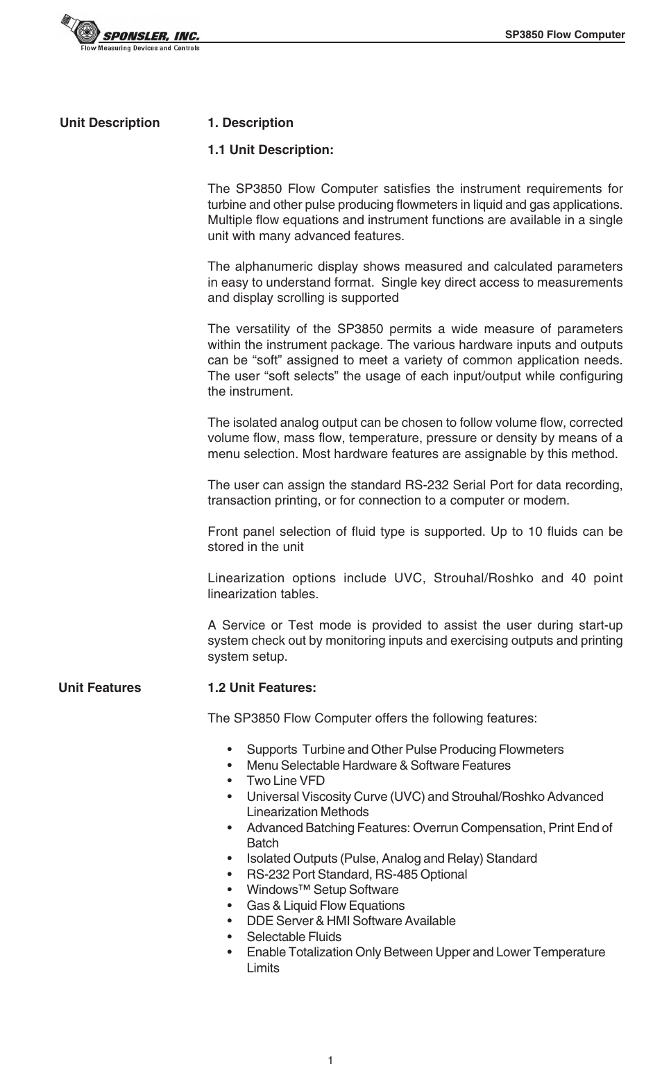 Liquid Controls SP3850 User Manual | Page 5 / 77