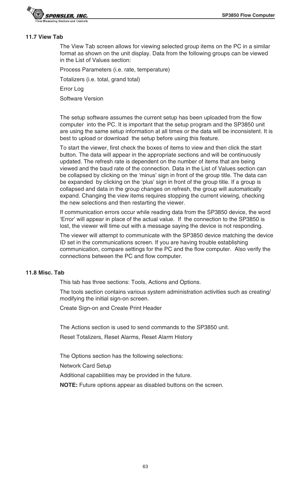 Liquid Controls SP3850 User Manual | Page 67 / 77