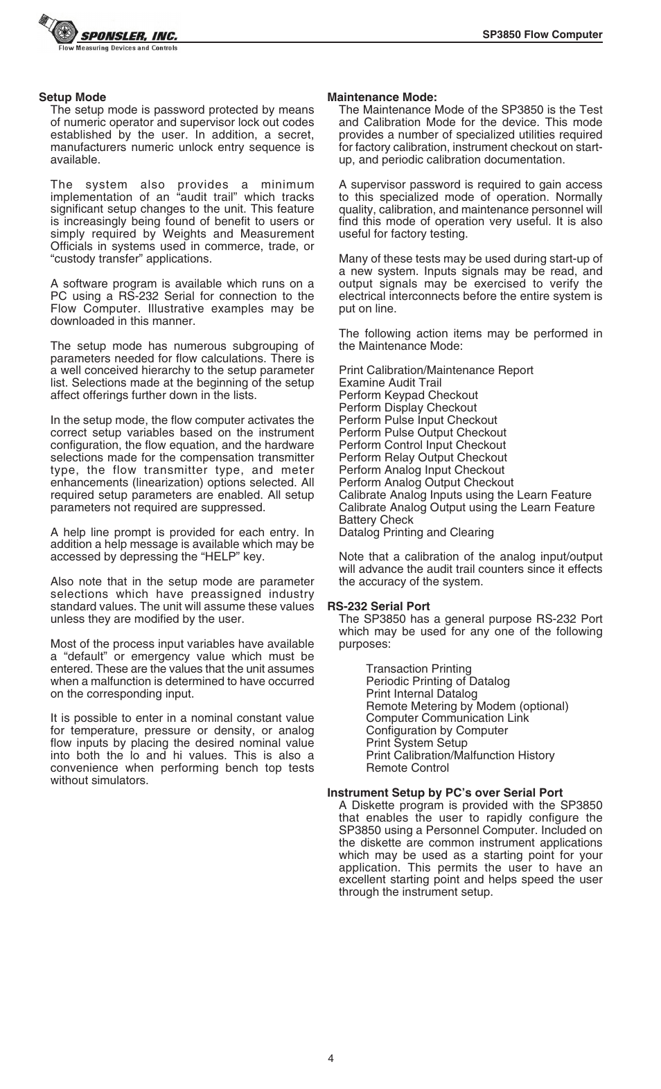 Liquid Controls SP3850 User Manual | Page 8 / 77