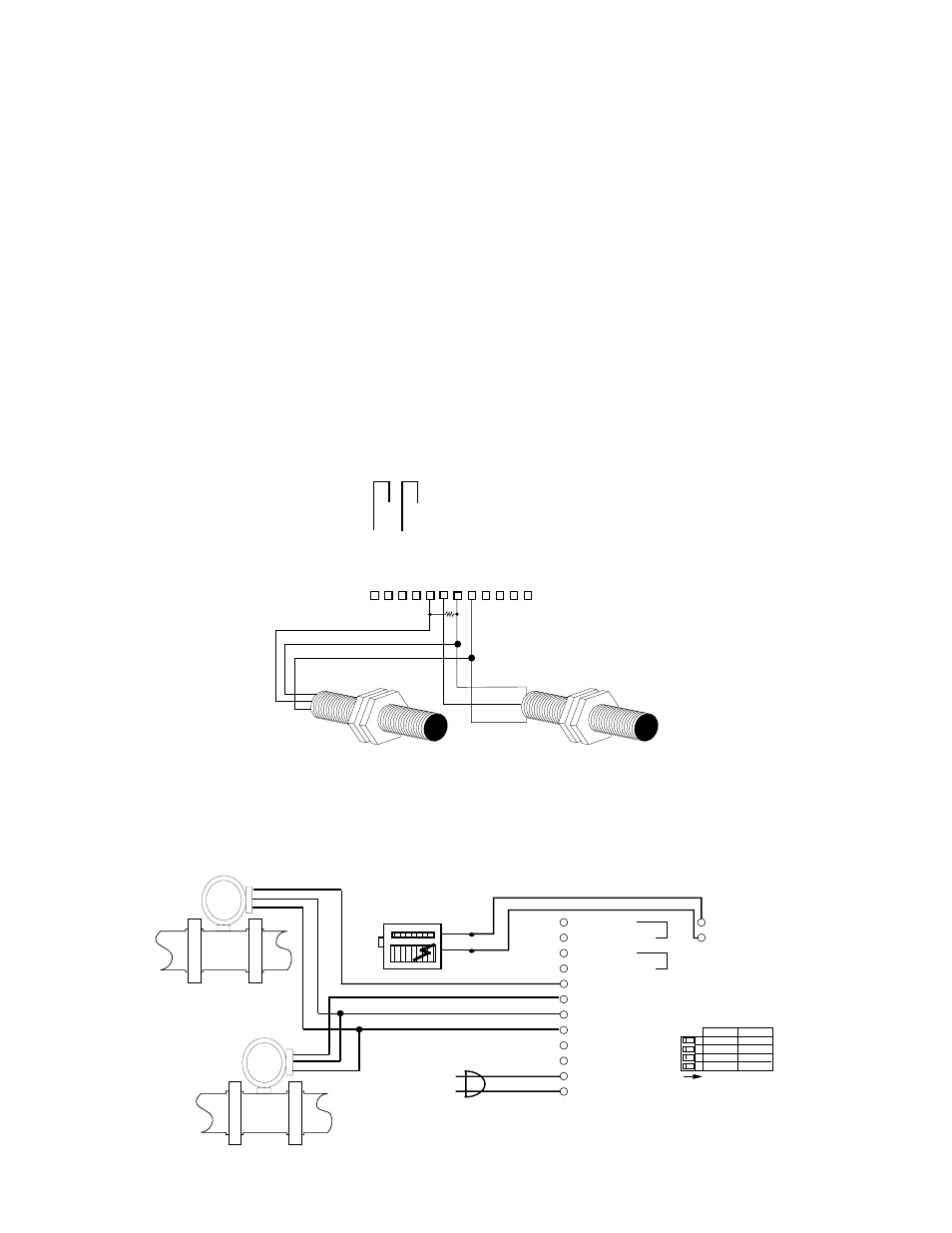 Connecting ac / dc power, Connecting sensor inputs, Typical sensor hookup typical flow sensor hookup | D08n, D12p, Relays | Liquid Controls SP2200 User Manual | Page 7 / 25