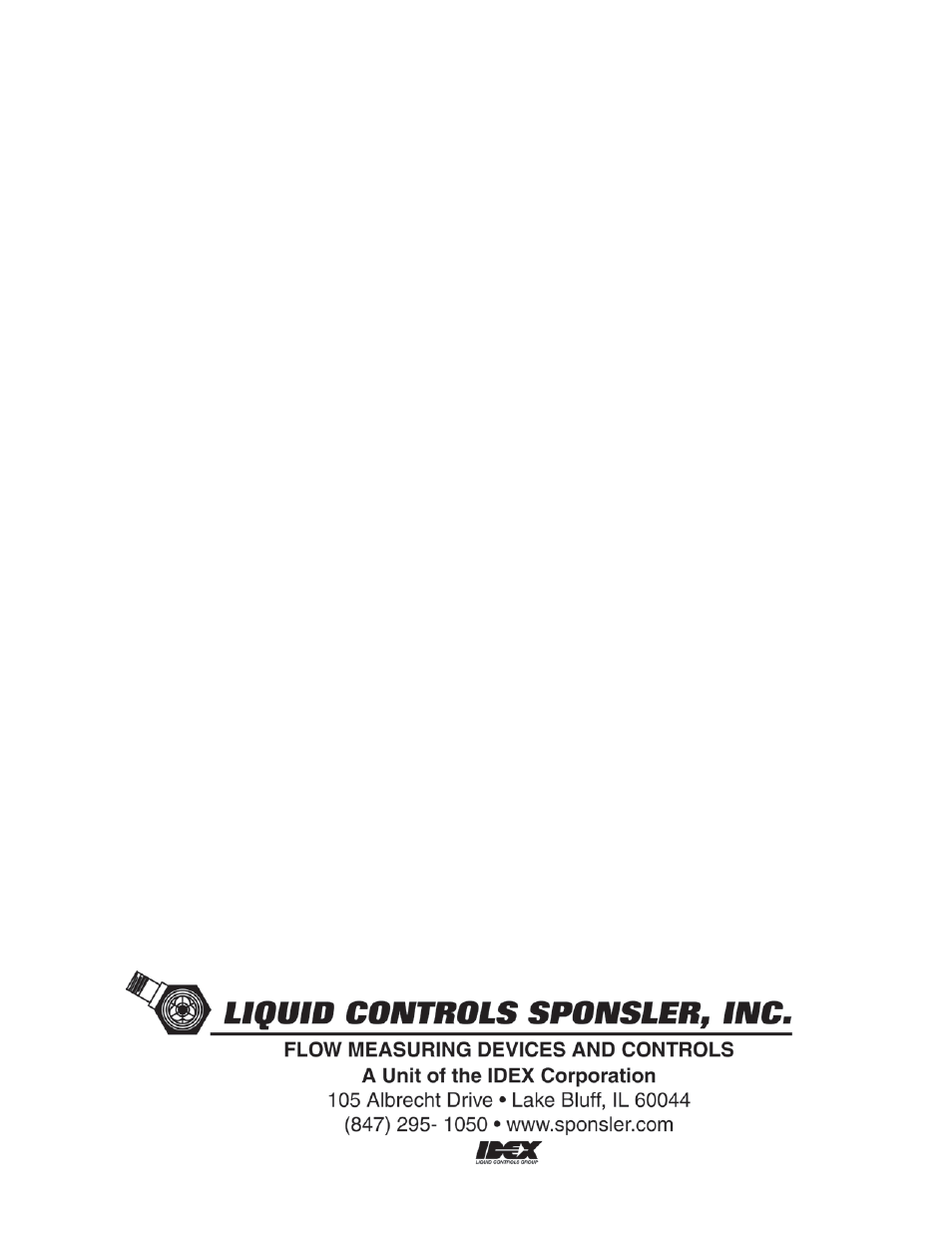 Liquid Controls SP1200 User Manual | 12 pages
