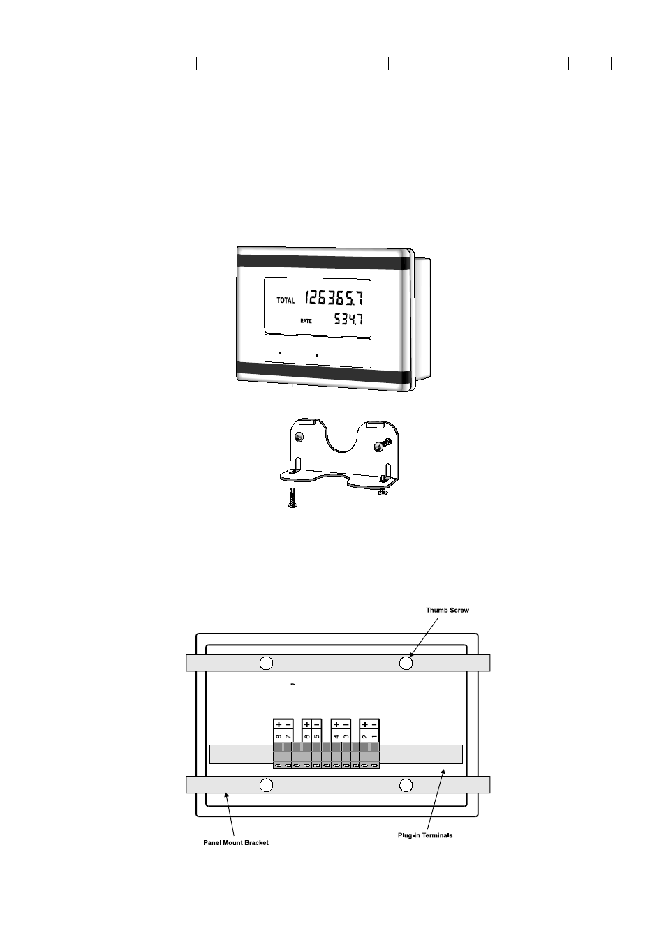 Installation, 1 wall mounting, 2 panel mount version | Rear view of it375 panel mount case | Liquid Controls IT375 User Manual | Page 26 / 32