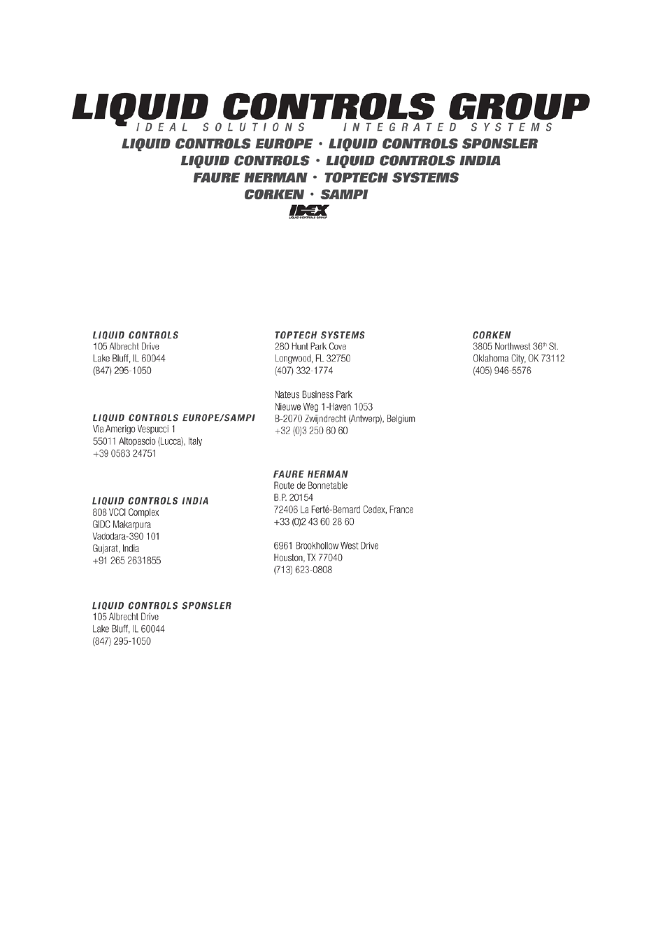 Liquid Controls IT375 User Manual | Page 32 / 32