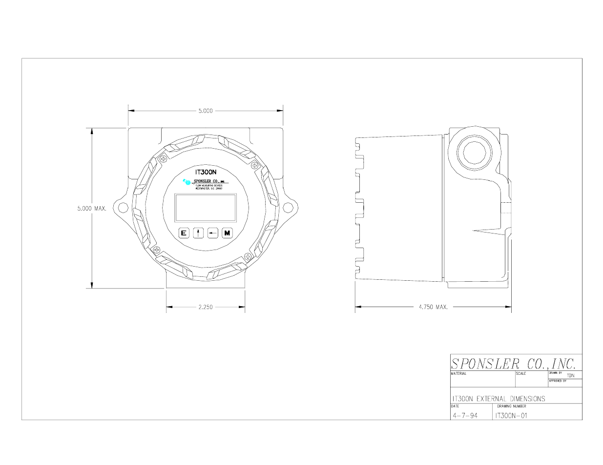 Liquid Controls IT300N-BBL User Manual | Page 12 / 13