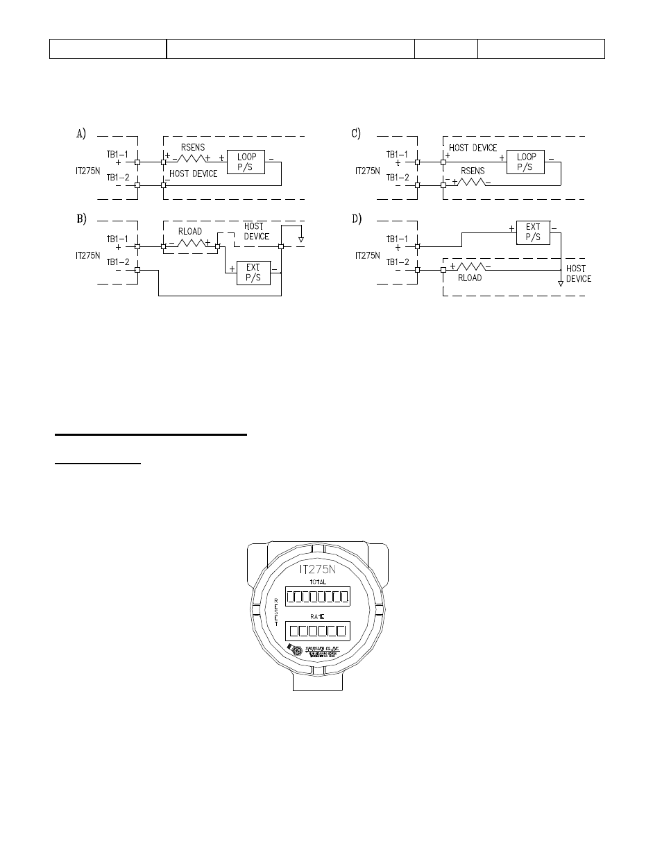 Function selection, Reset function | Liquid Controls IT275N User Manual | Page 11 / 16