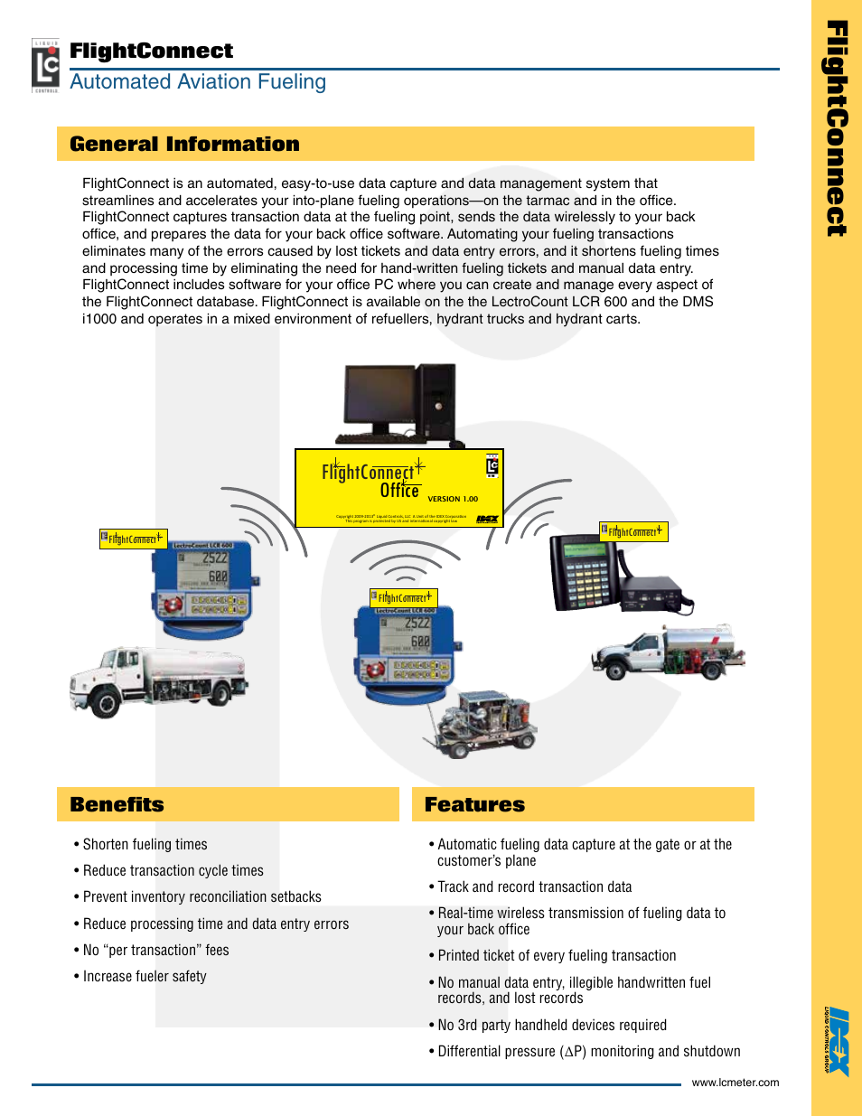 Liquid Controls FlightConnect User Manual | 2 pages