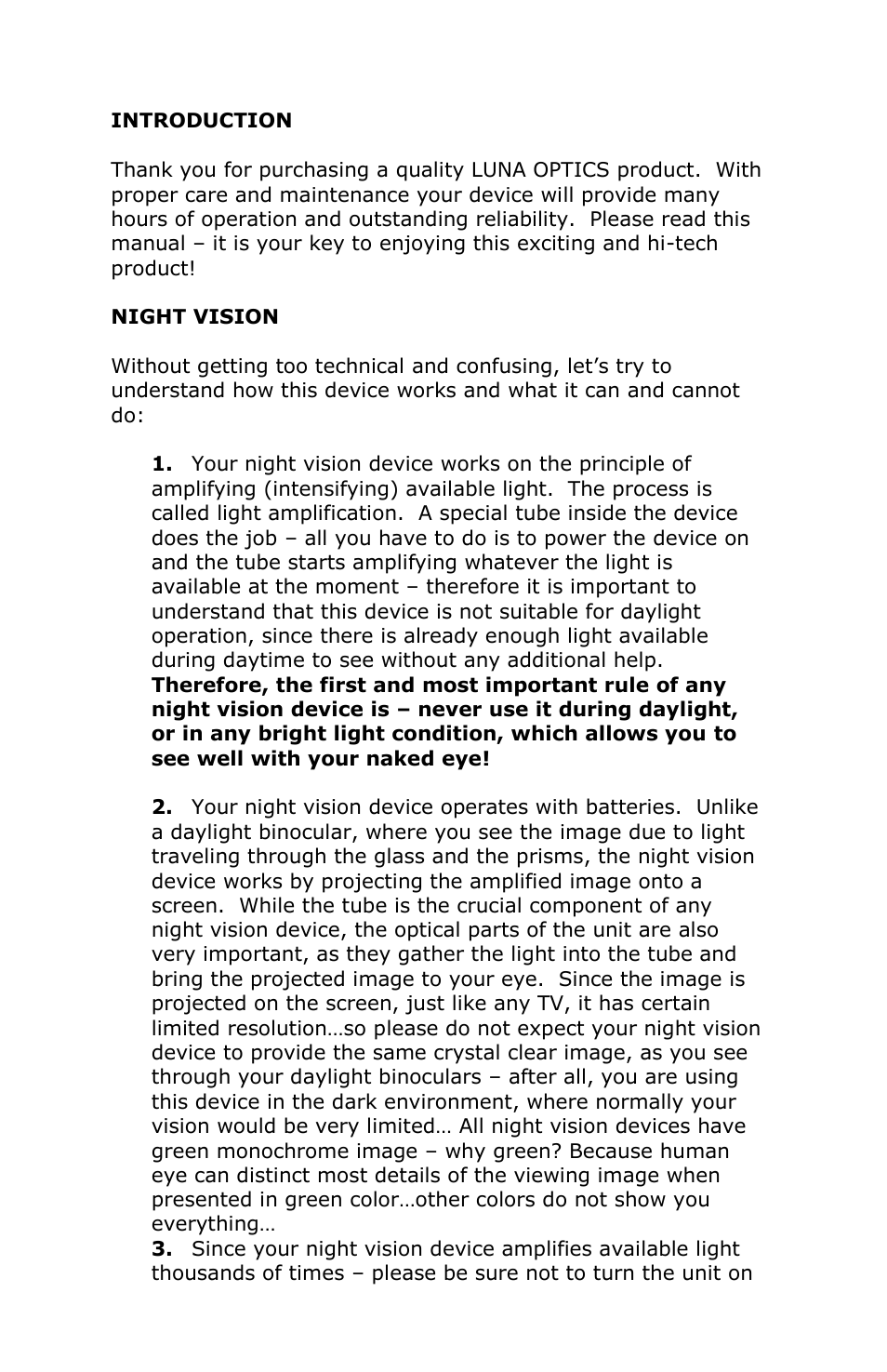 Luna Optics LN-EM1-MS User Manual | Page 2 / 8