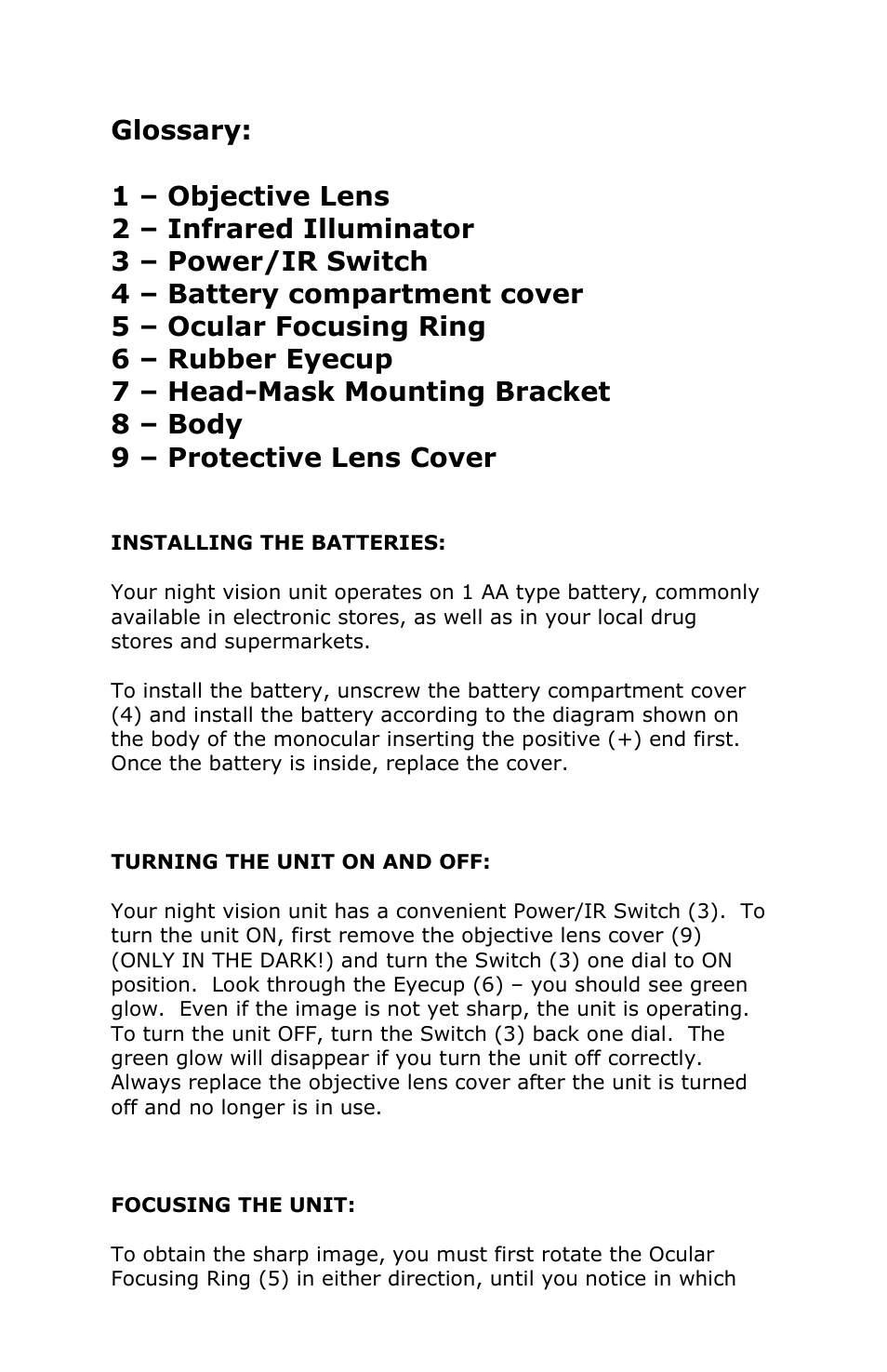 Luna Optics LN-EM1-MS User Manual | Page 4 / 8