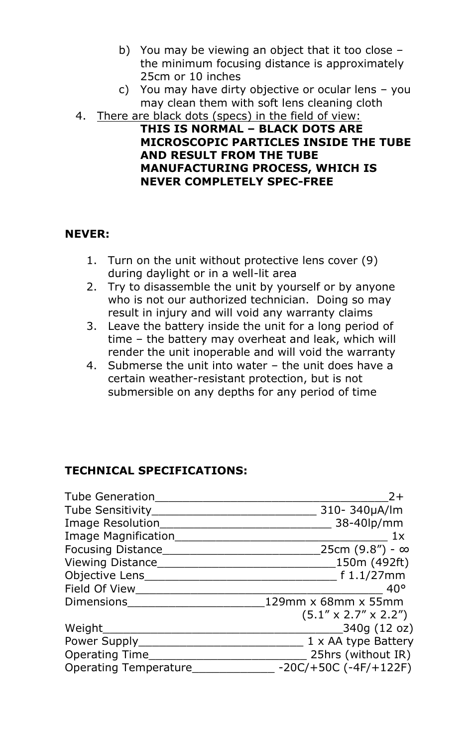 Luna Optics LN-EM1-MS User Manual | Page 7 / 8