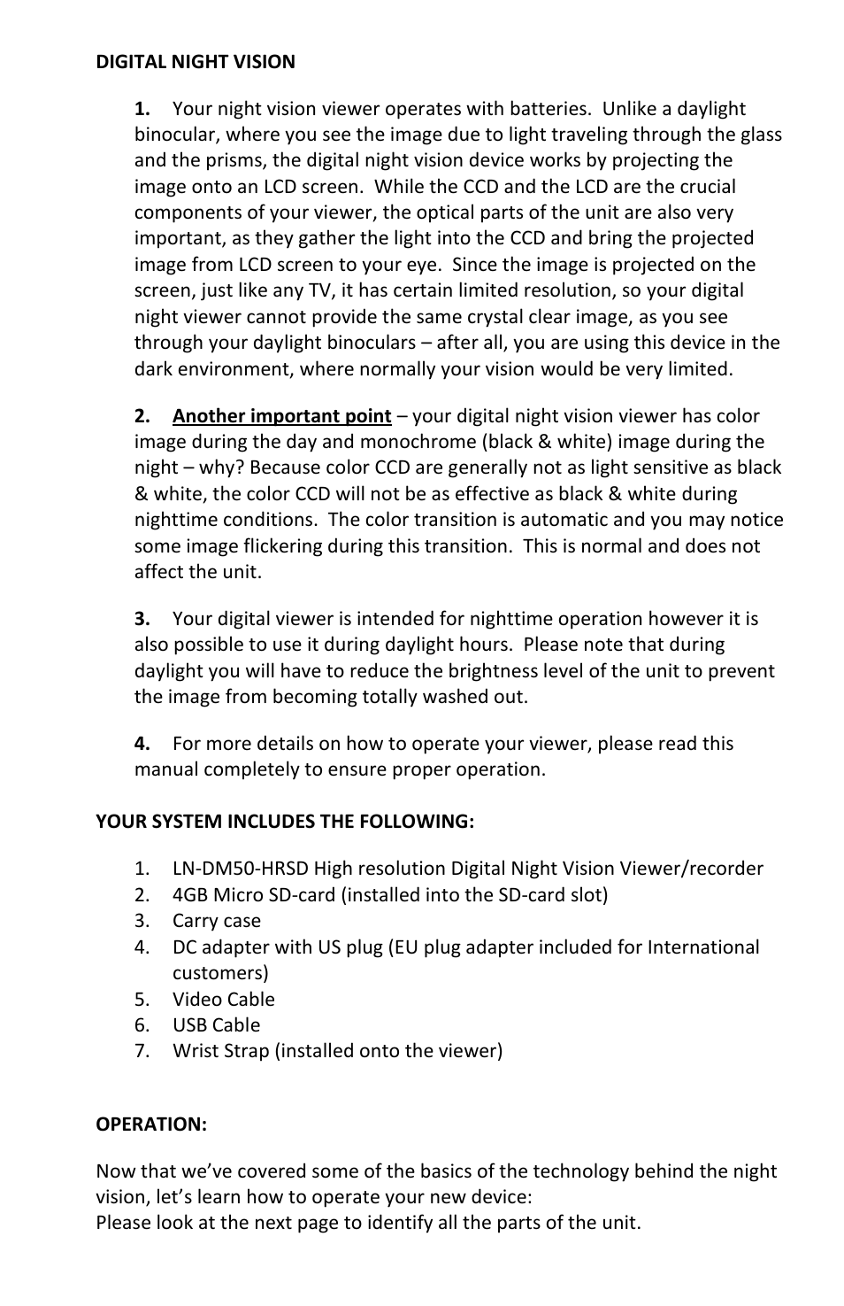 Luna Optics LN-DM50-HRSD User Manual | Page 2 / 8