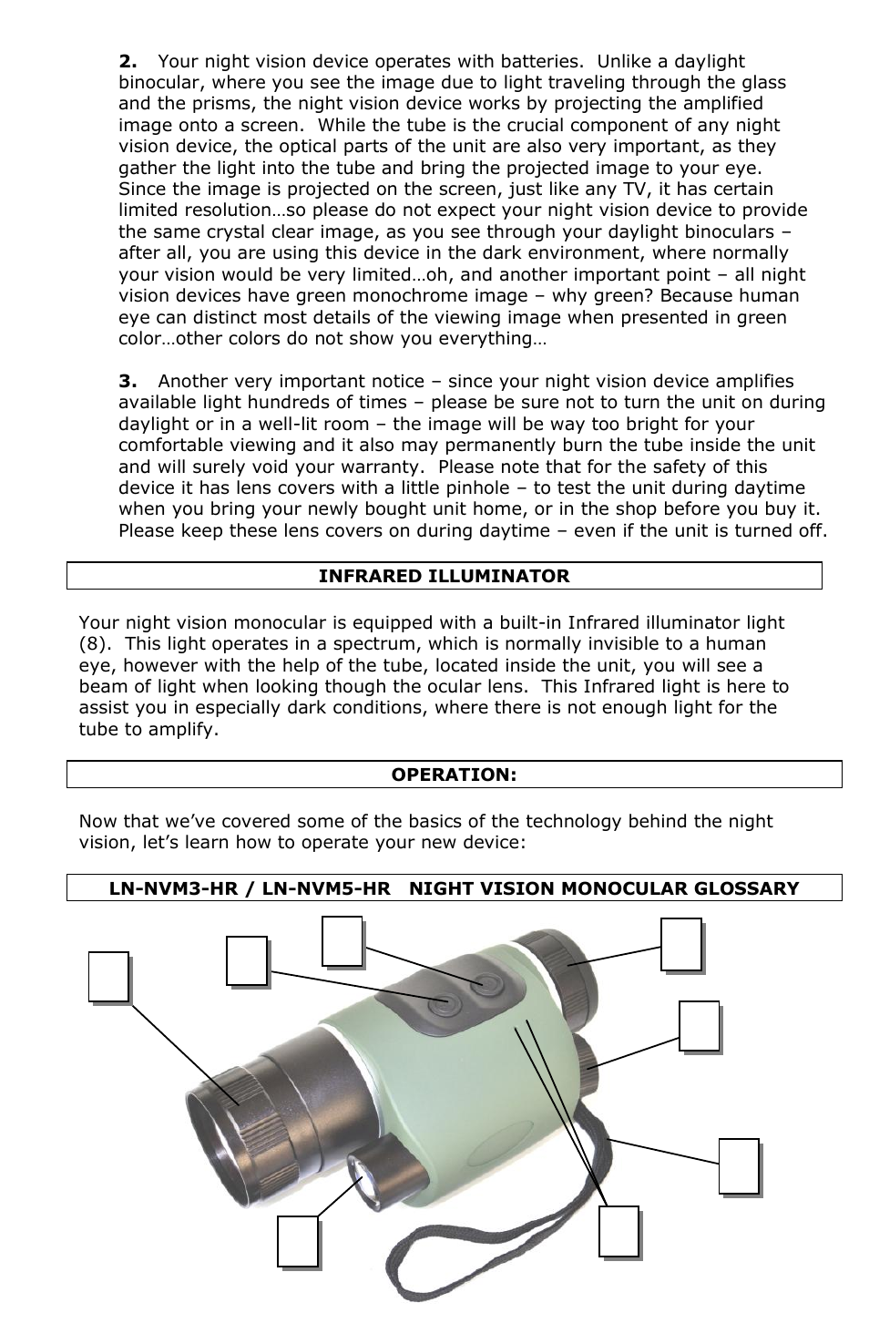 Luna Optics LN-NVM5-HR User Manual | Page 2 / 4