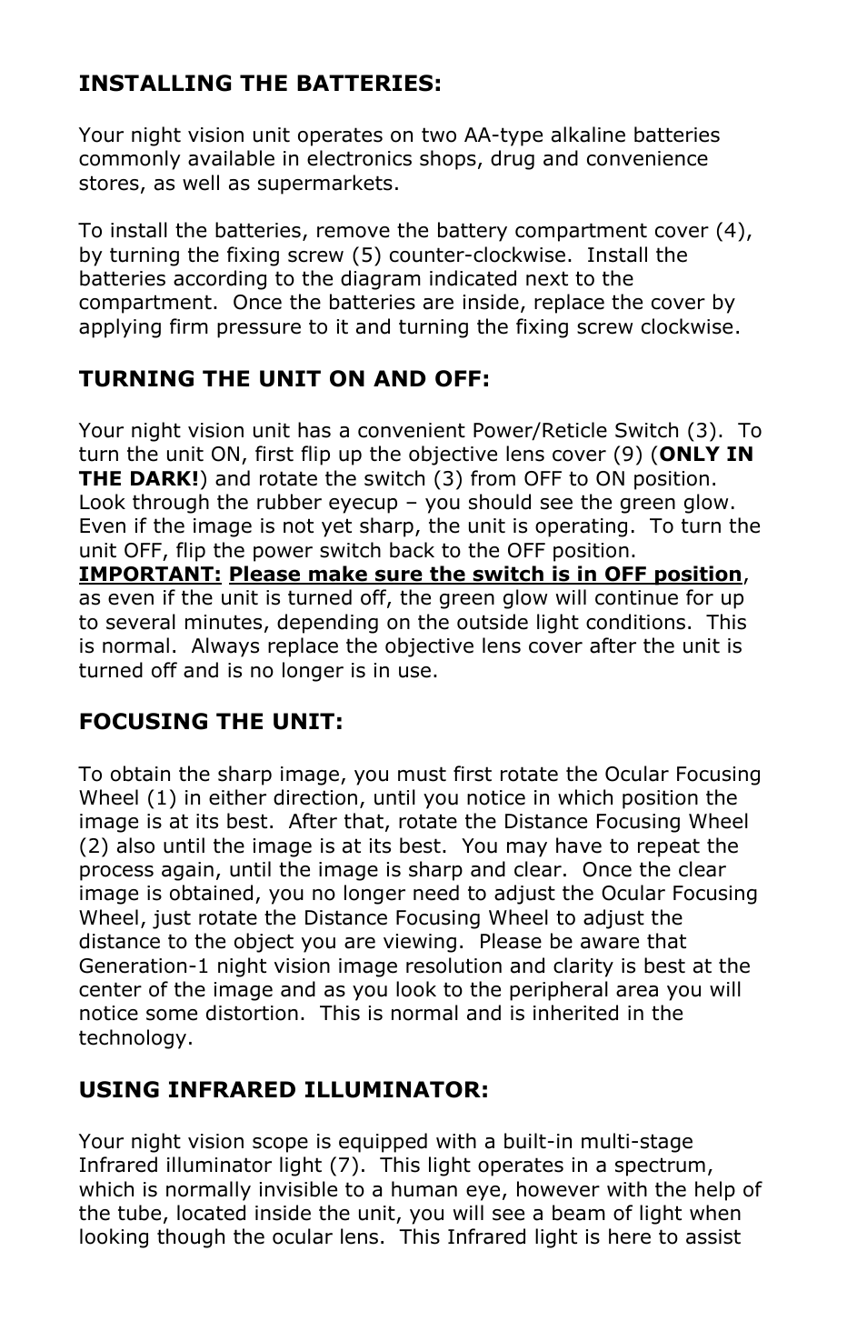 Luna Optics LN-PRS40M User Manual | Page 5 / 8