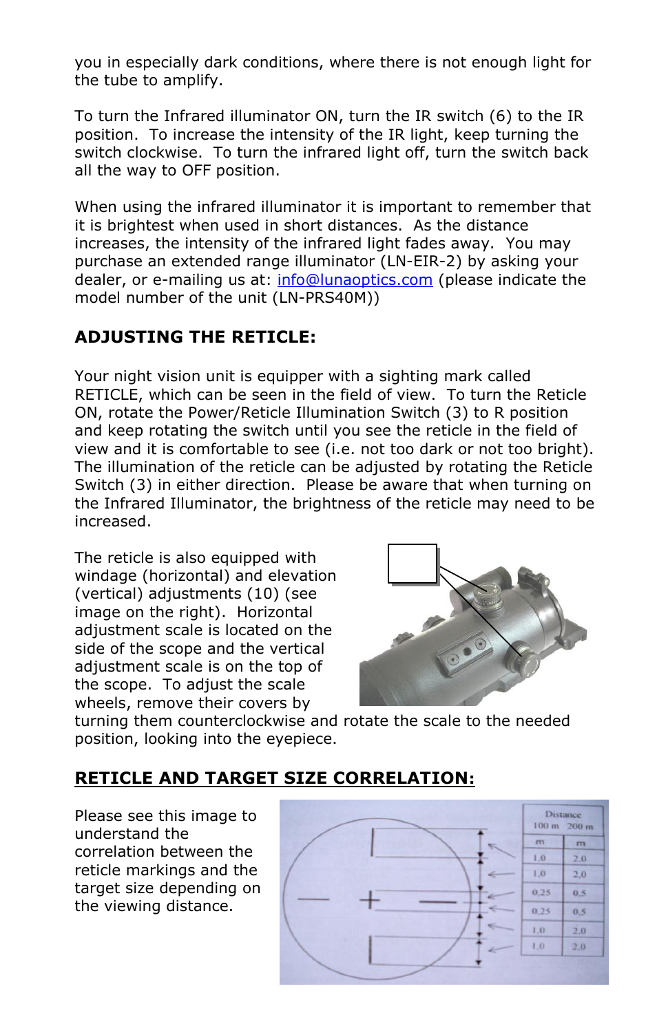 Luna Optics LN-PRS40M User Manual | Page 6 / 8