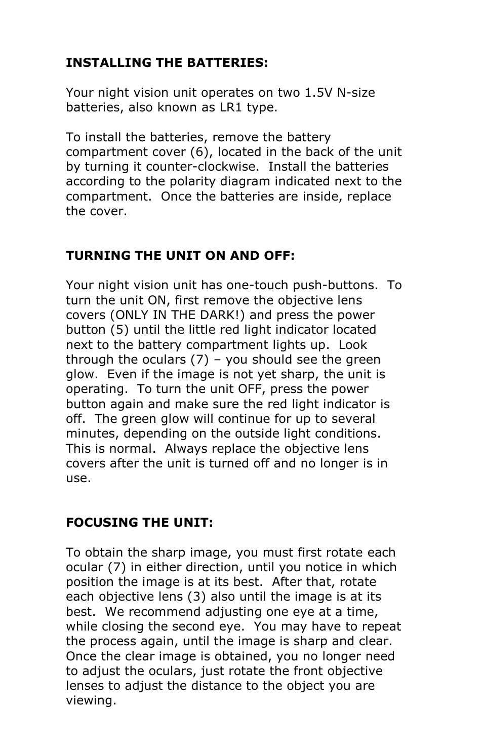 Luna Optics LN-PB5 User Manual | Page 5 / 8