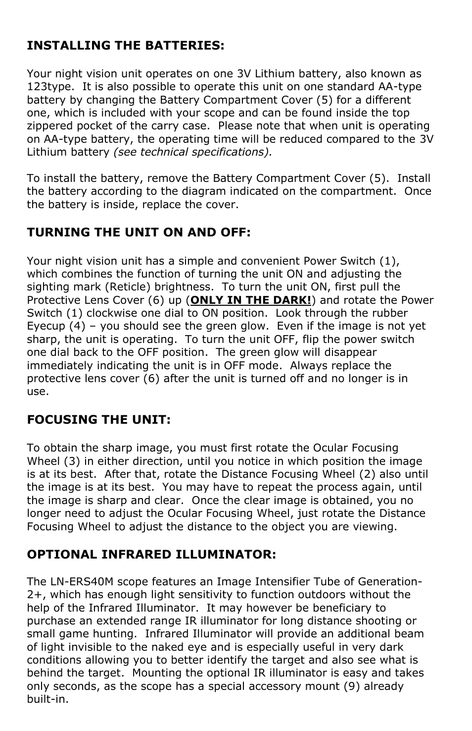 Luna Optics LN-ERS40M User Manual | Page 5 / 8
