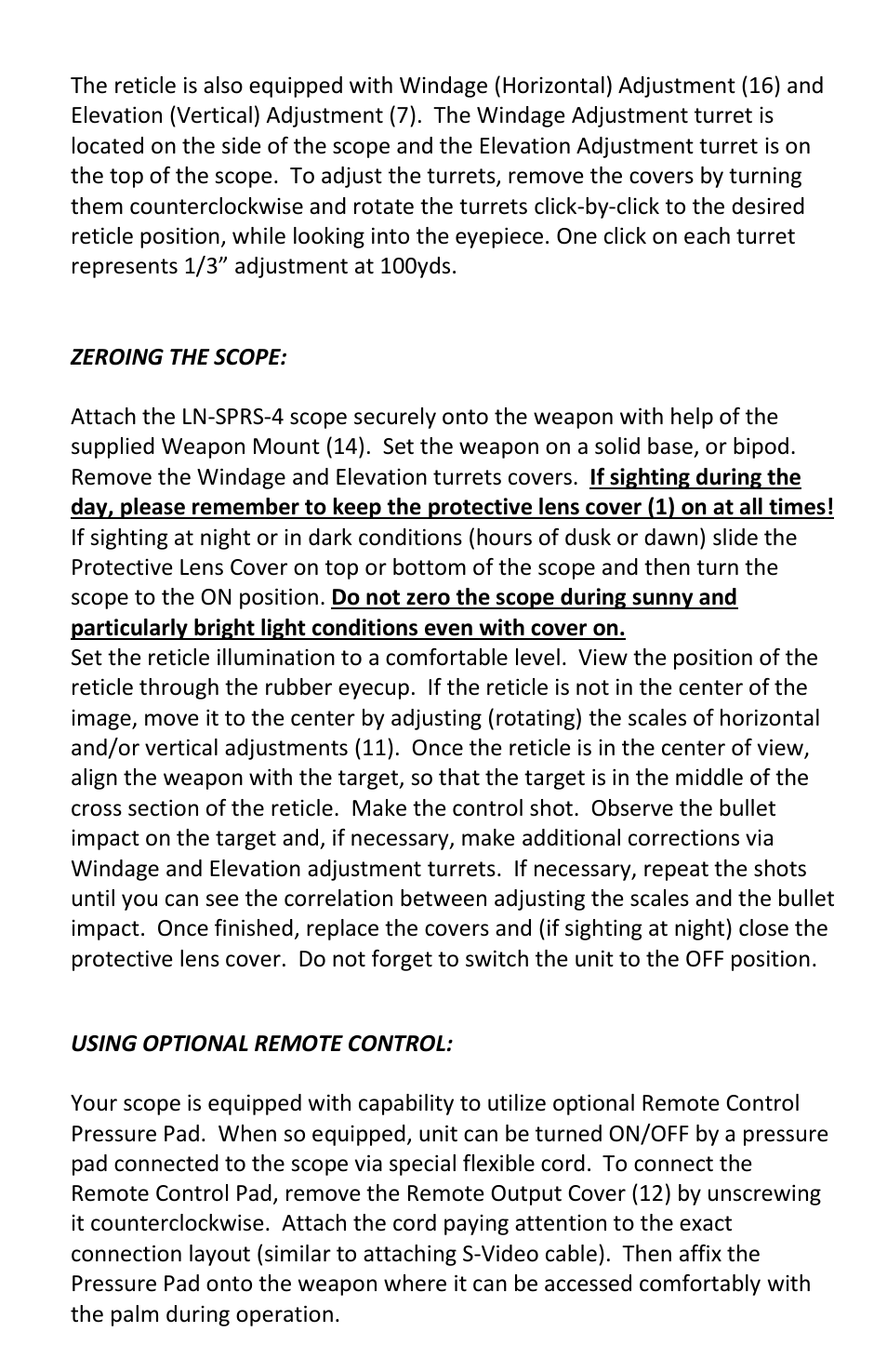 Luna Optics LN-SPRS-4 User Manual | Page 6 / 8