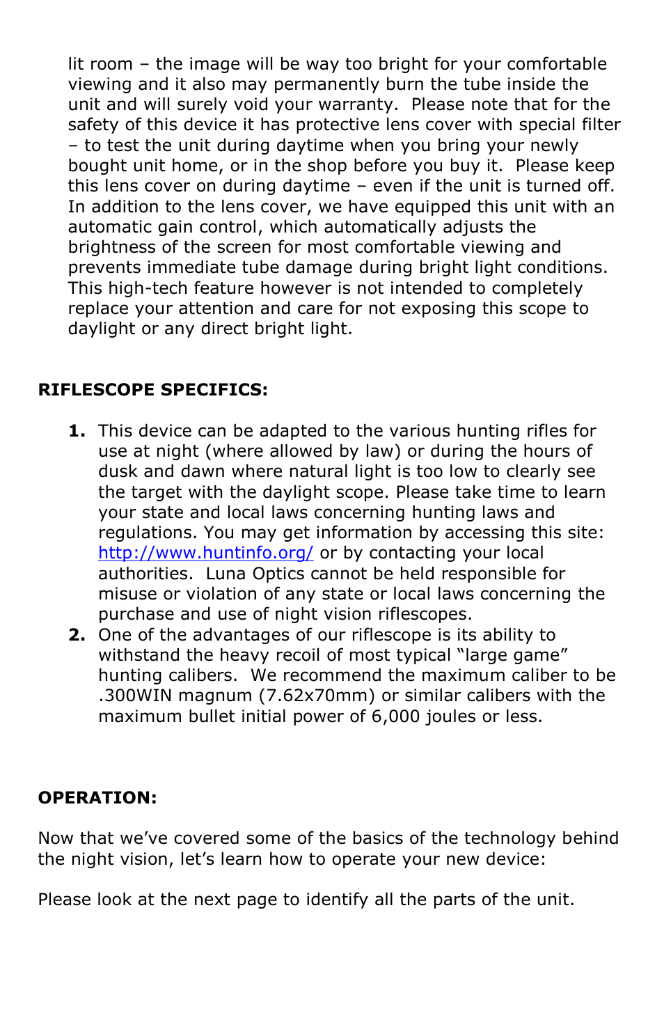 Luna Optics LN-ERS30M User Manual | Page 3 / 8