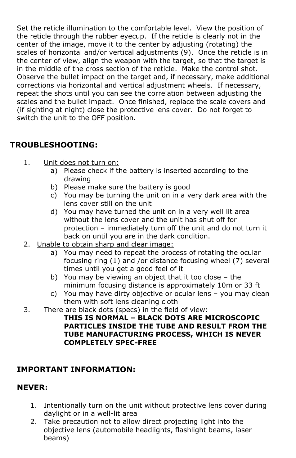 Luna Optics LN-ERS30M User Manual | Page 7 / 8