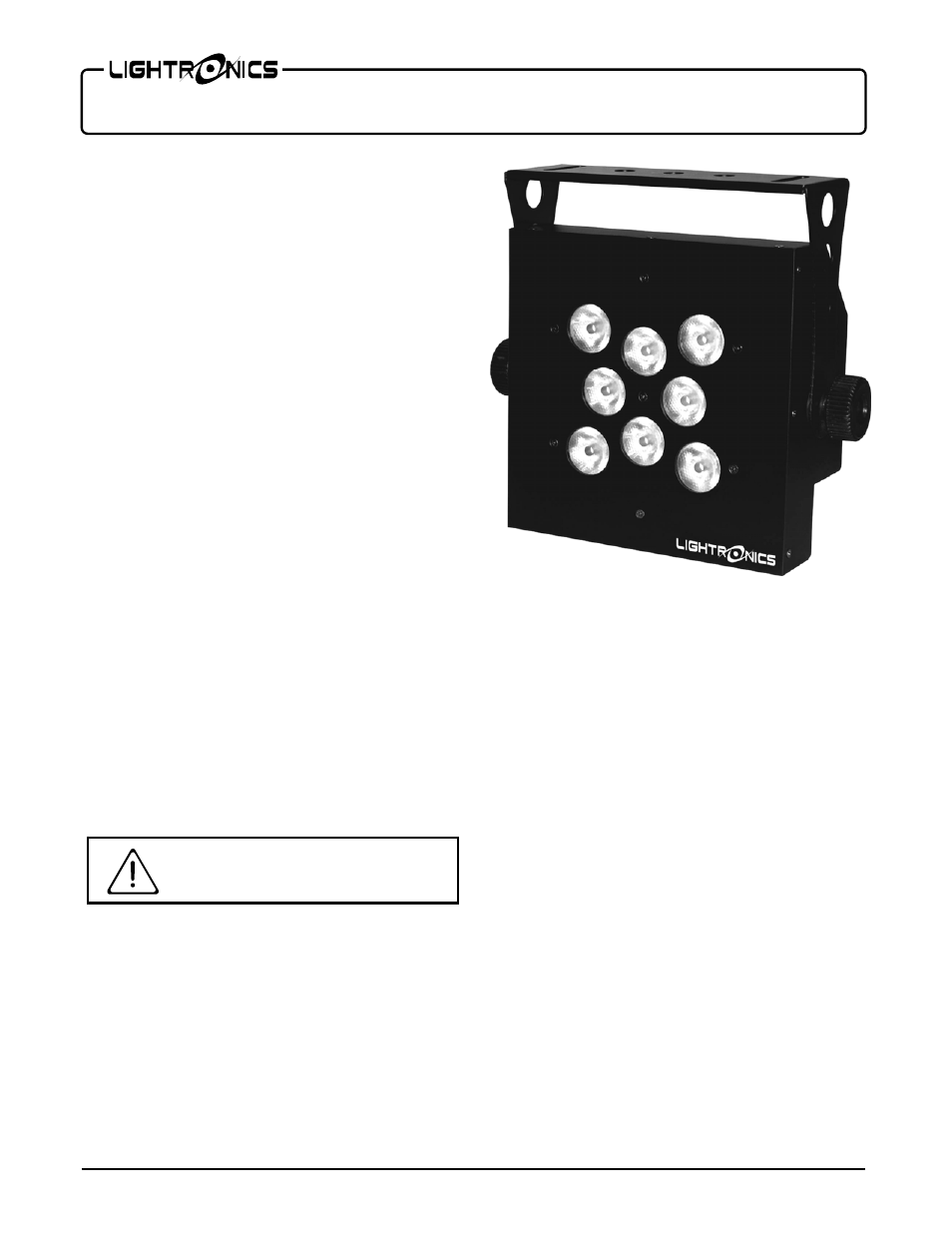 Lightronics FXLD68FP2I User Manual | 6 pages