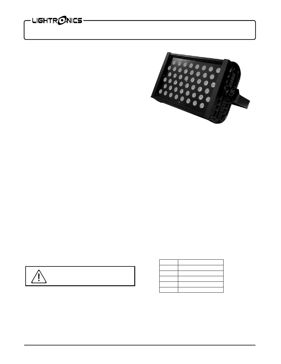 Lightronics FXLD348R3I User Manual | 6 pages