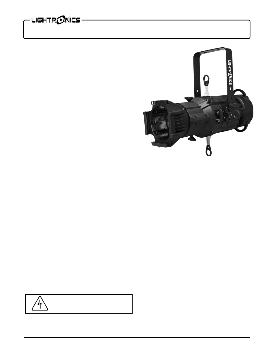 Lightronics FXLE1260W User Manual | 4 pages