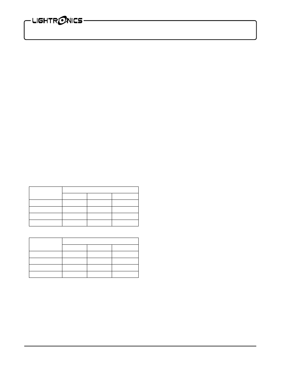 Lightronics FXLE1260W User Manual | Page 3 / 4