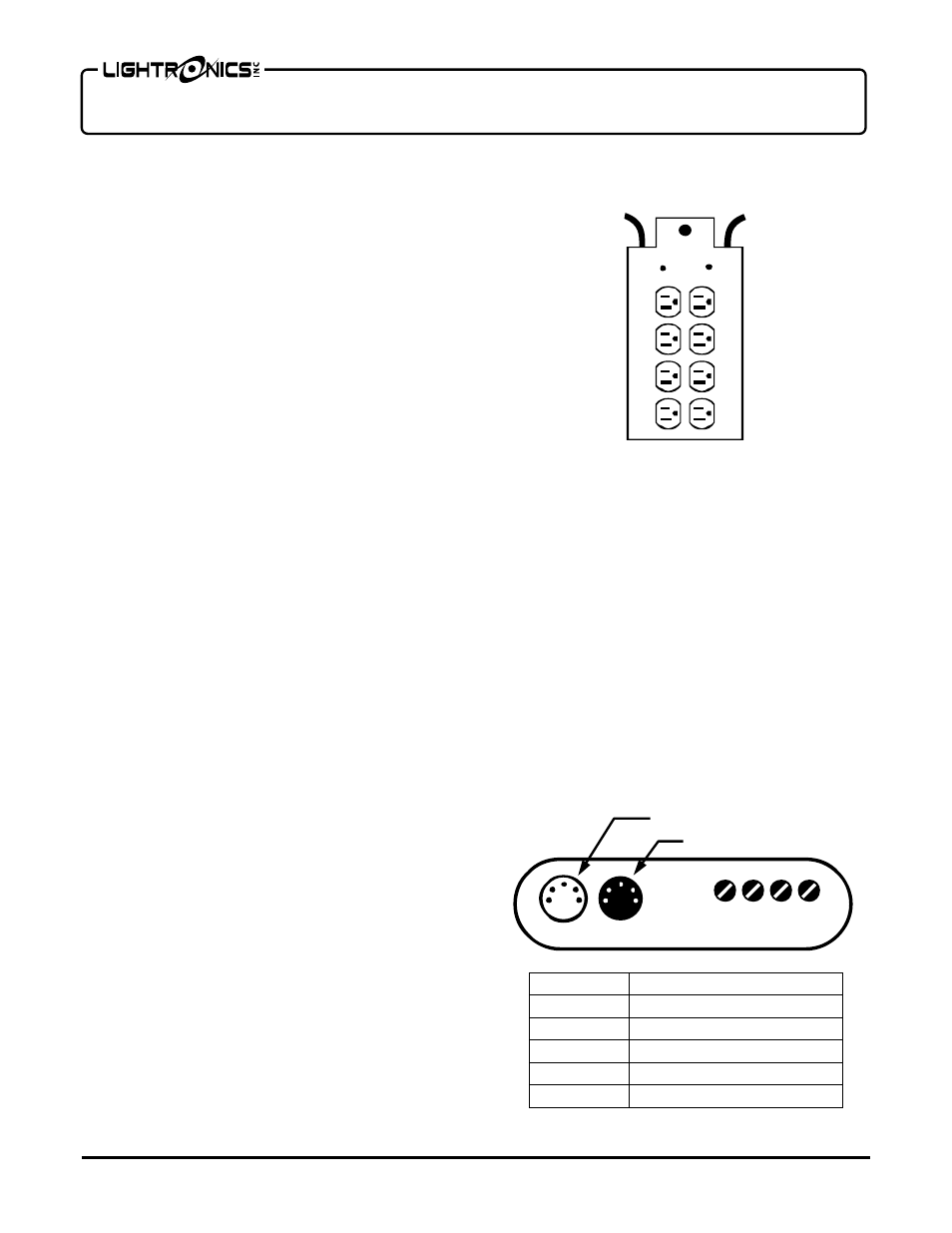 Lightronics XC42 User Manual | Page 3 / 12