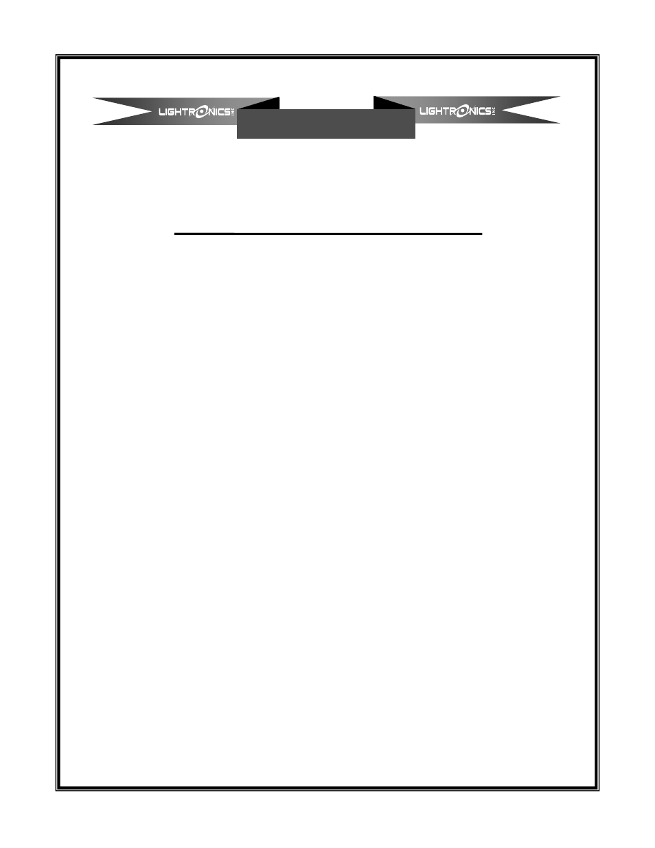 Warranty | Lightronics RE121D User Manual | Page 7 / 8