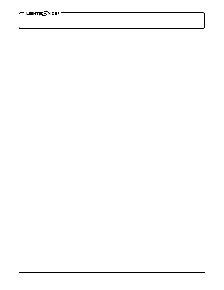 Db - 624 lightbar dimmer | Lightronics DB624 User Manual | Page 2 / 10