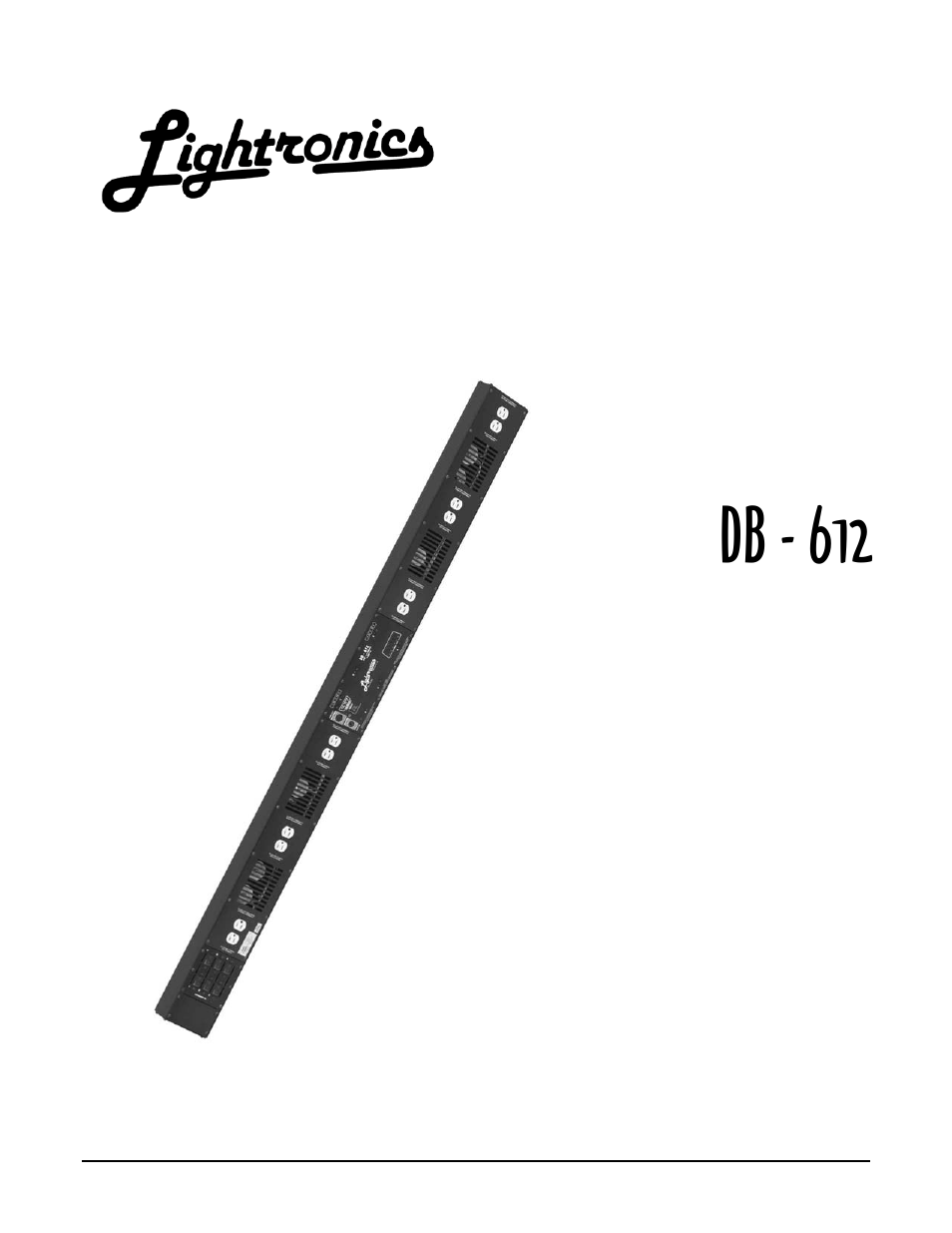 Lightronics DB612 User Manual | 10 pages
