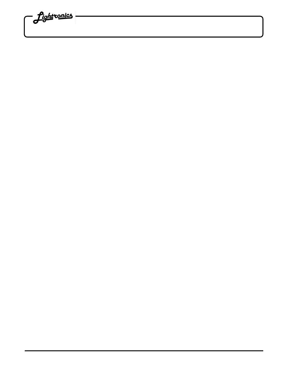 Db - 612 lightbar dimmer | Lightronics DB612 User Manual | Page 2 / 10
