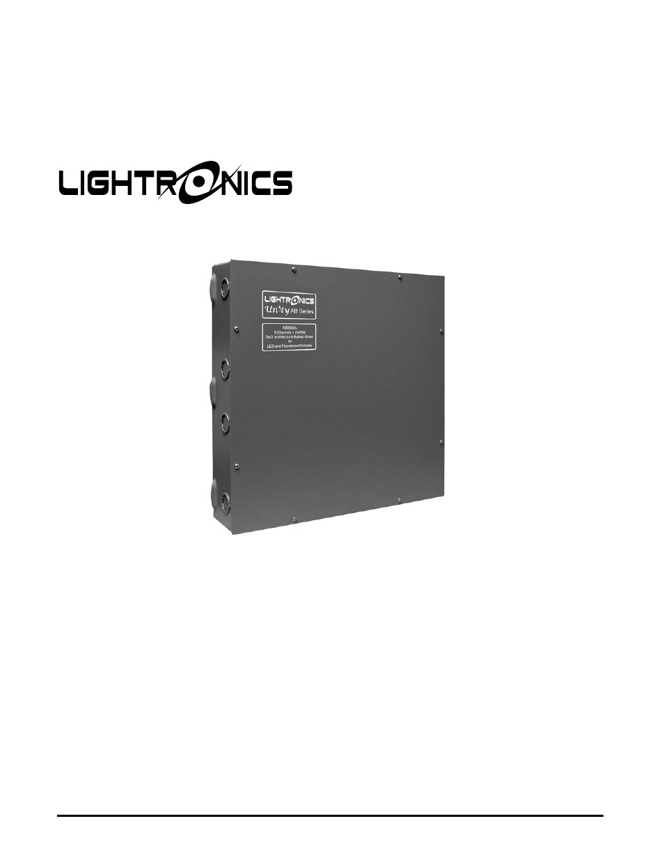 Lightronics AB0302A User Manual | 10 pages