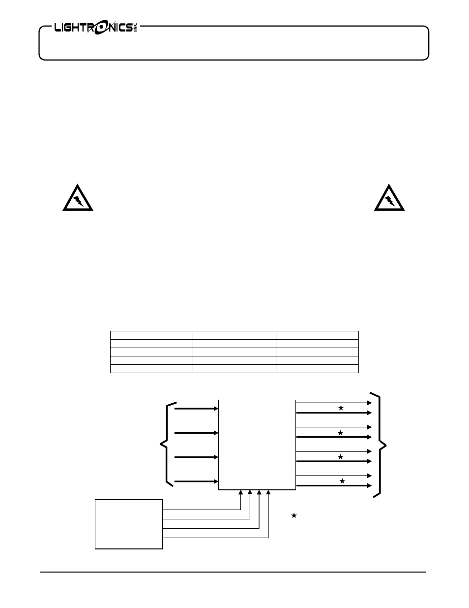 Lightronics FL2020D User Manual | 6 pages