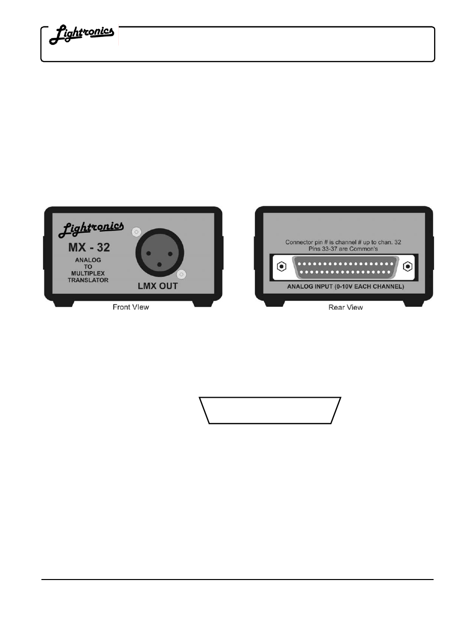 Lightronics MX32 User Manual | 2 pages