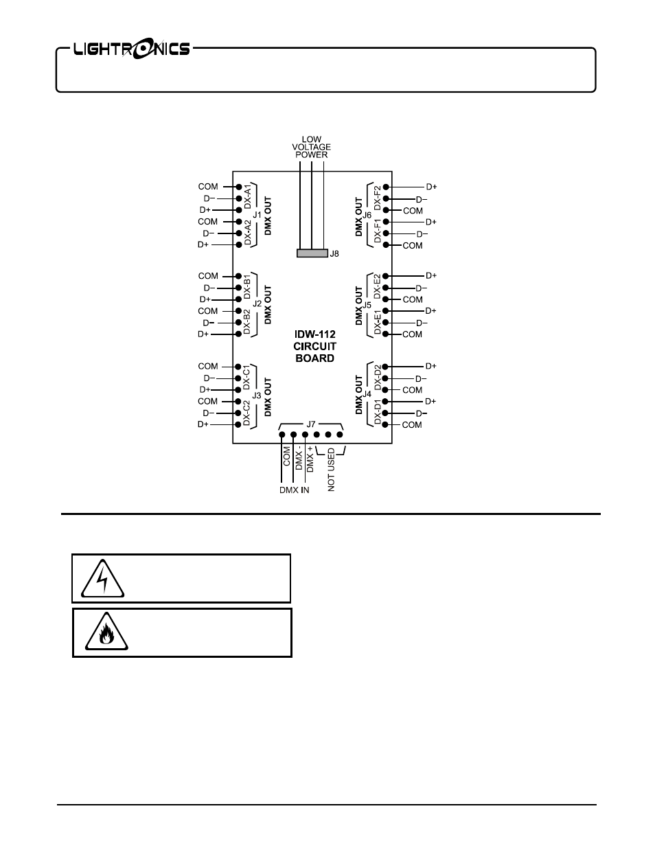 Lightronics IDW112 User Manual | Page 2 / 4