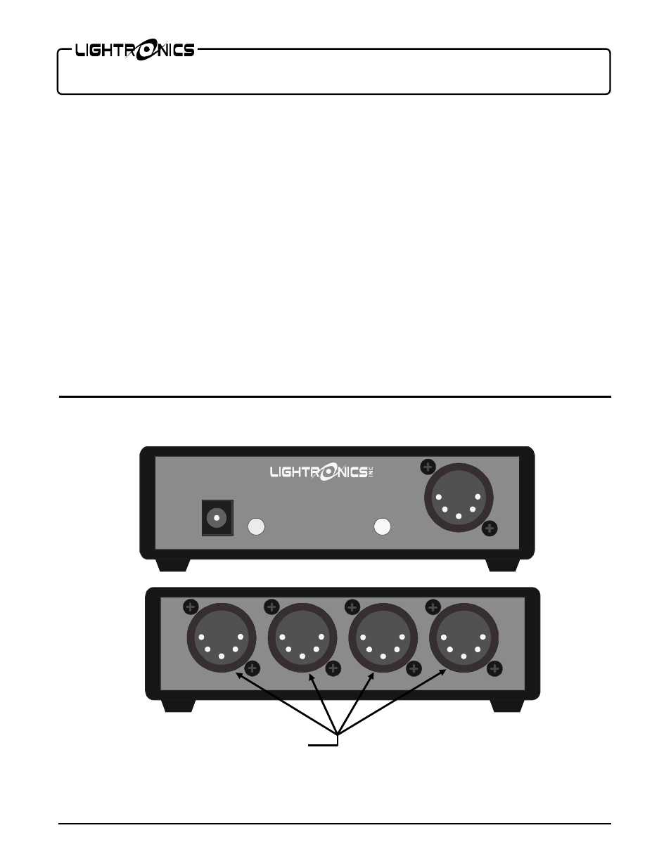 Lightronics IDP104 User Manual | 4 pages